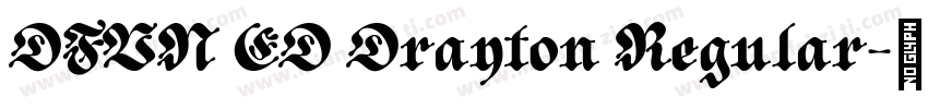 DFVN ED Drayton Regular字体转换